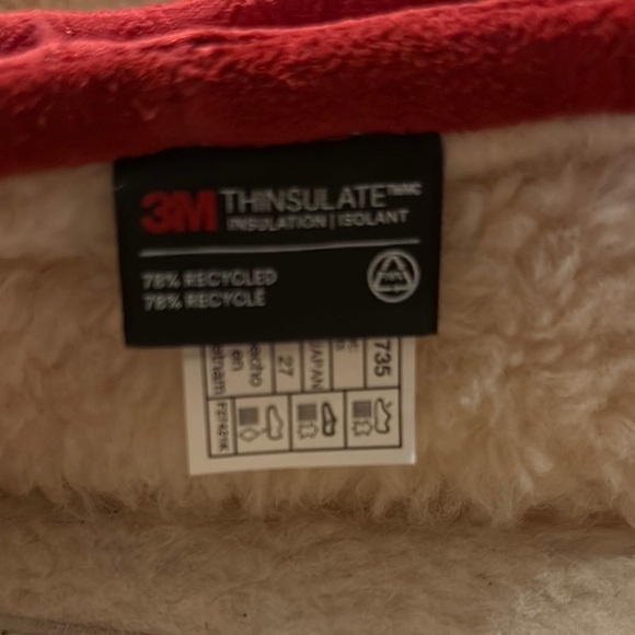 Gently Loved UGG Red Quilted Slippers - Picture 4 of 9